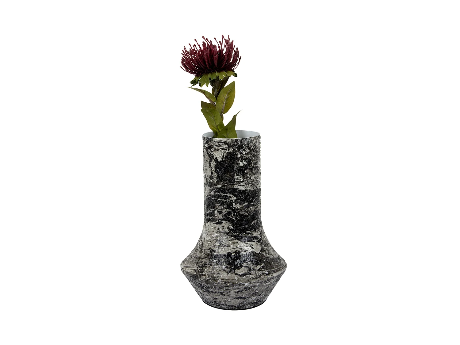 Vase en métal Mosaic Marble