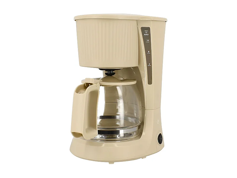 Menastyl - Cafetiere 12 Tasses 1.5l En Polypropylene Creme Strie