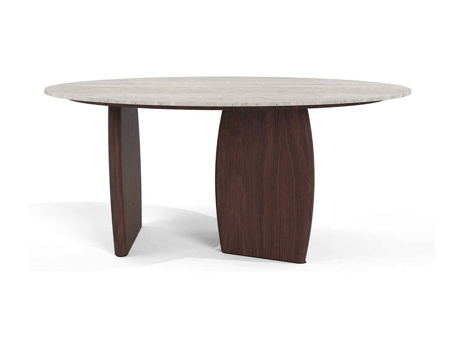 Table basse céramique aspect travertin 90cm BALI