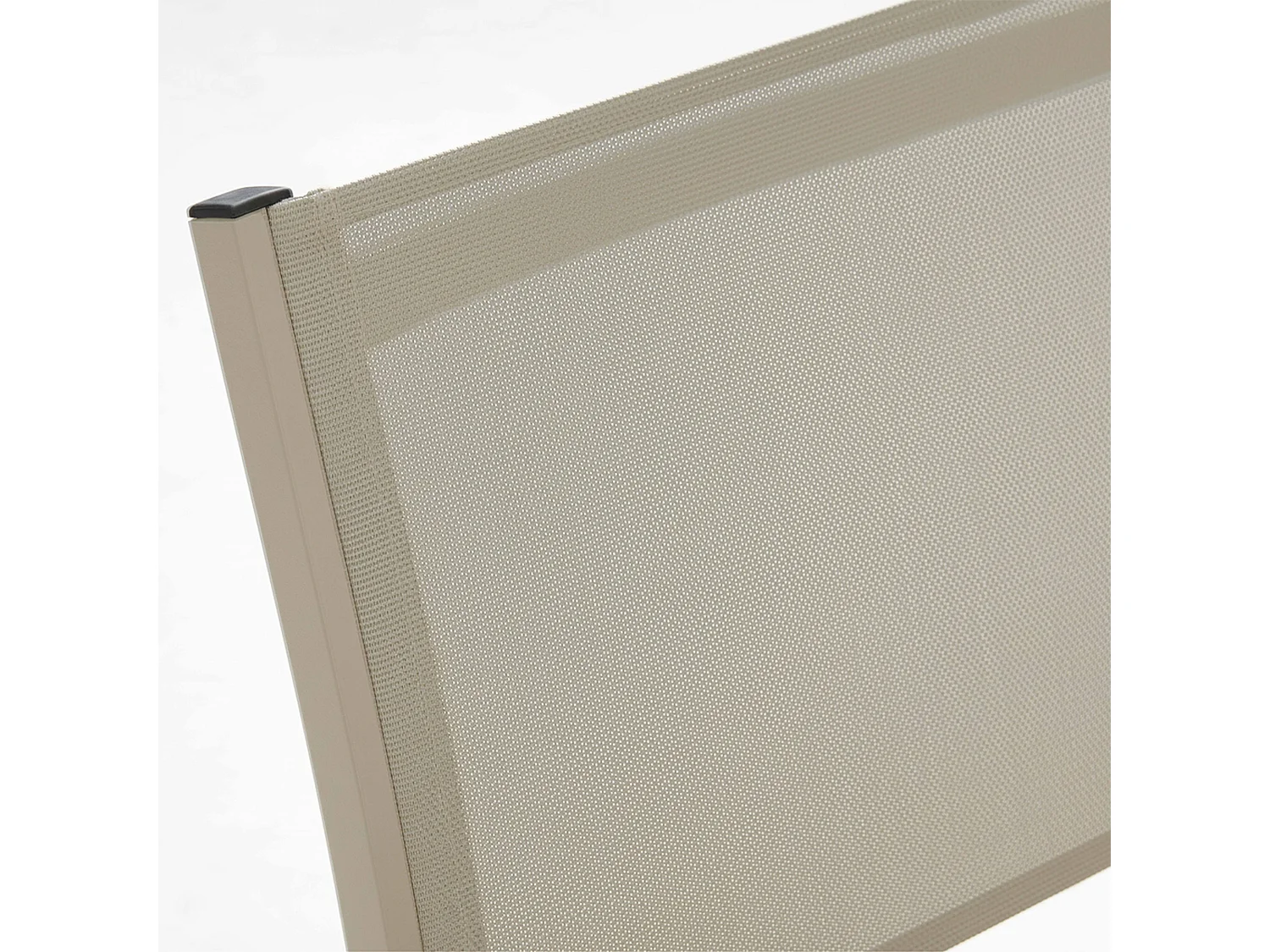 Chaise de jardin aluminium et textilène crème