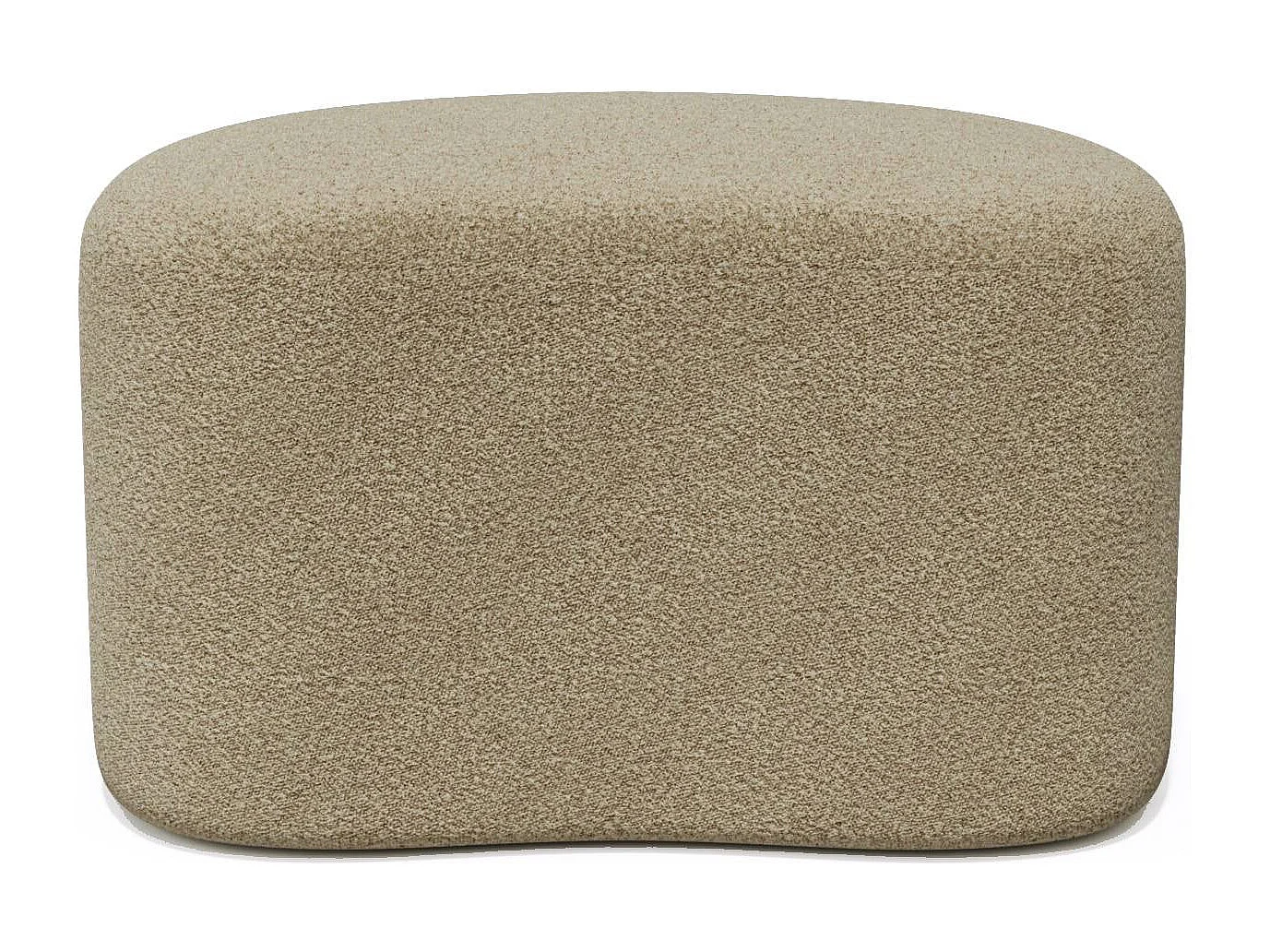 Pouf 60cm tissu bouclette taupe DUNE