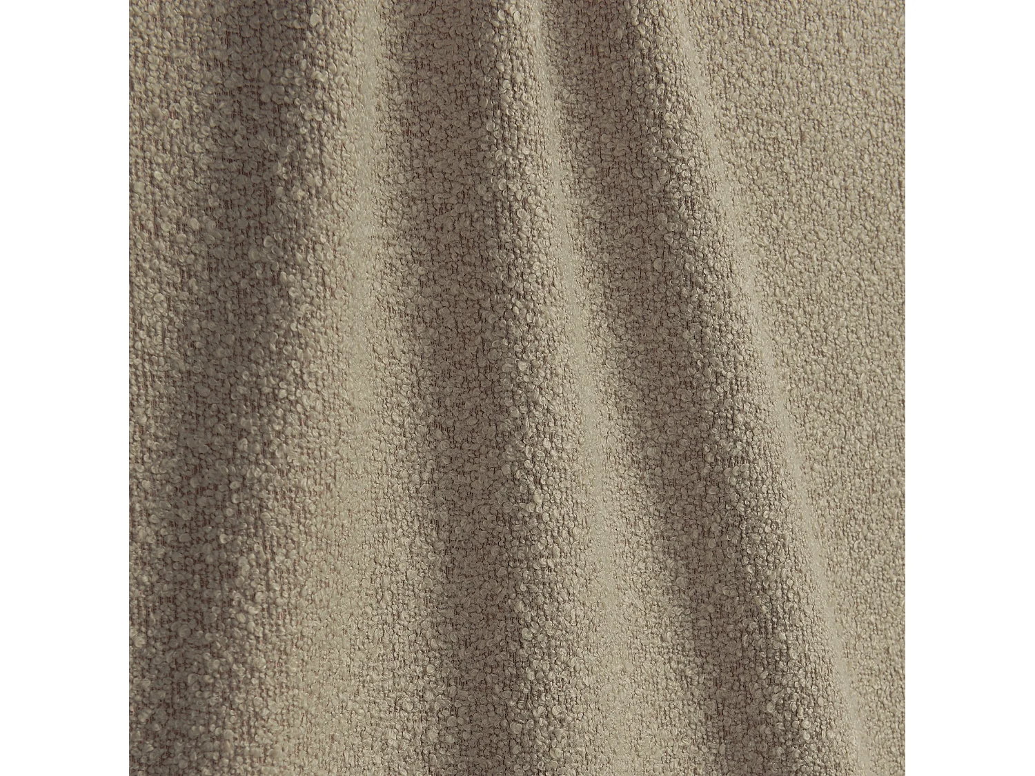 Pouf 60cm tissu bouclette taupe DUNE