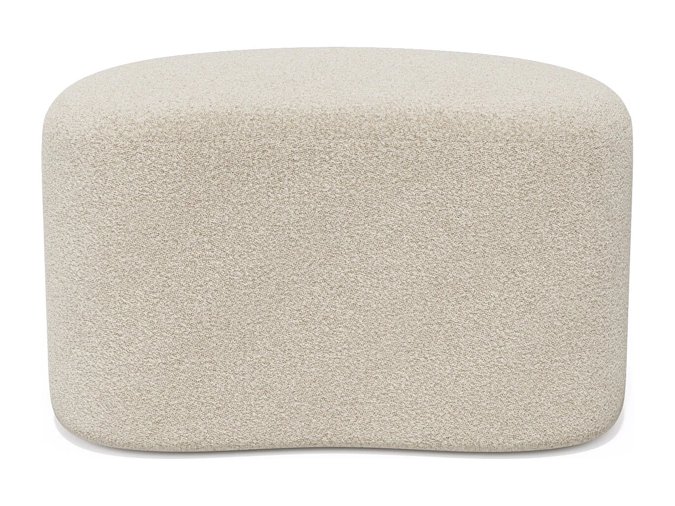 Pouf 60cm tissu bouclette crème DUNE