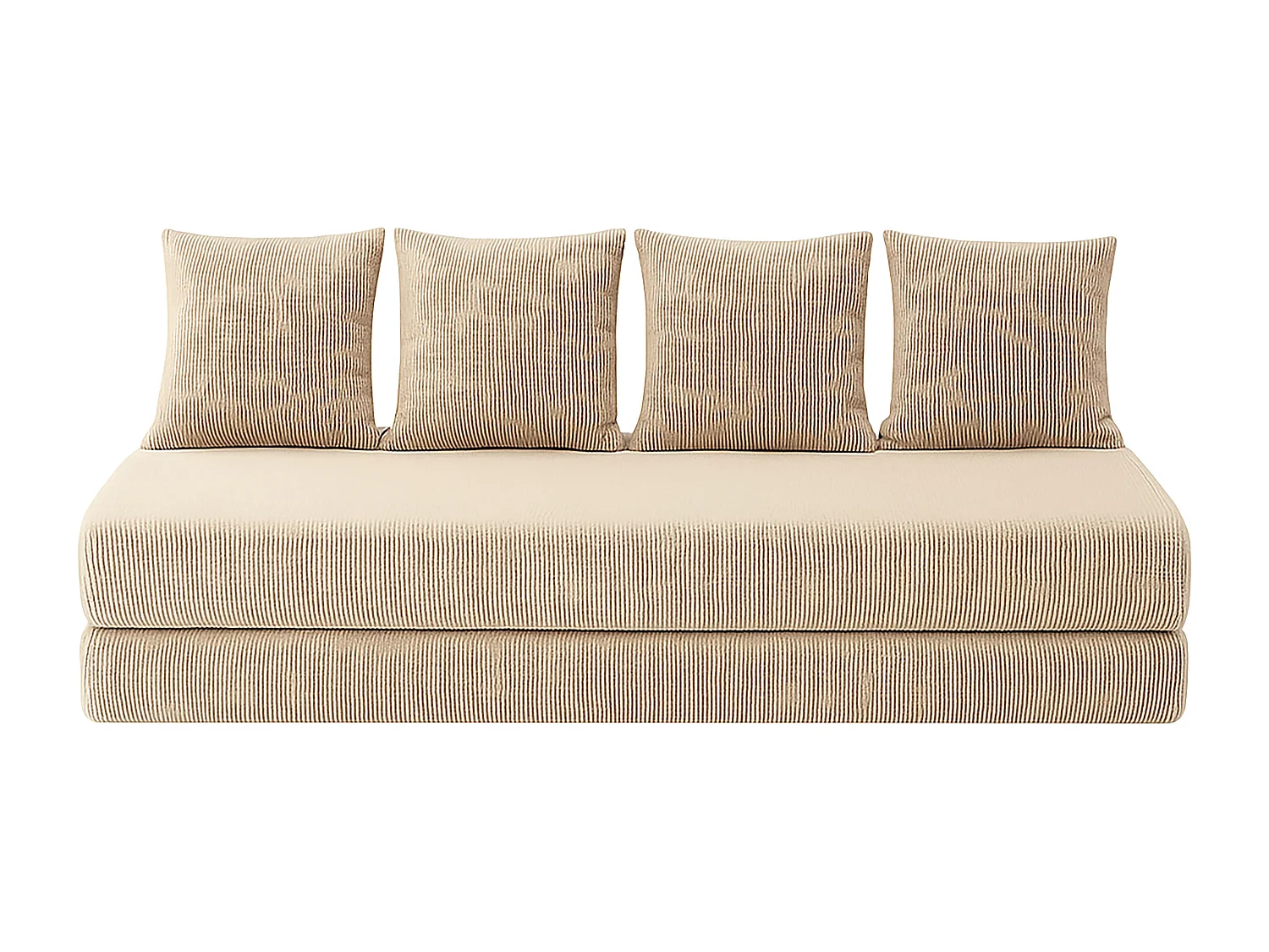 Canapé droit convertible LAYALI + 4 pl, déhoussable