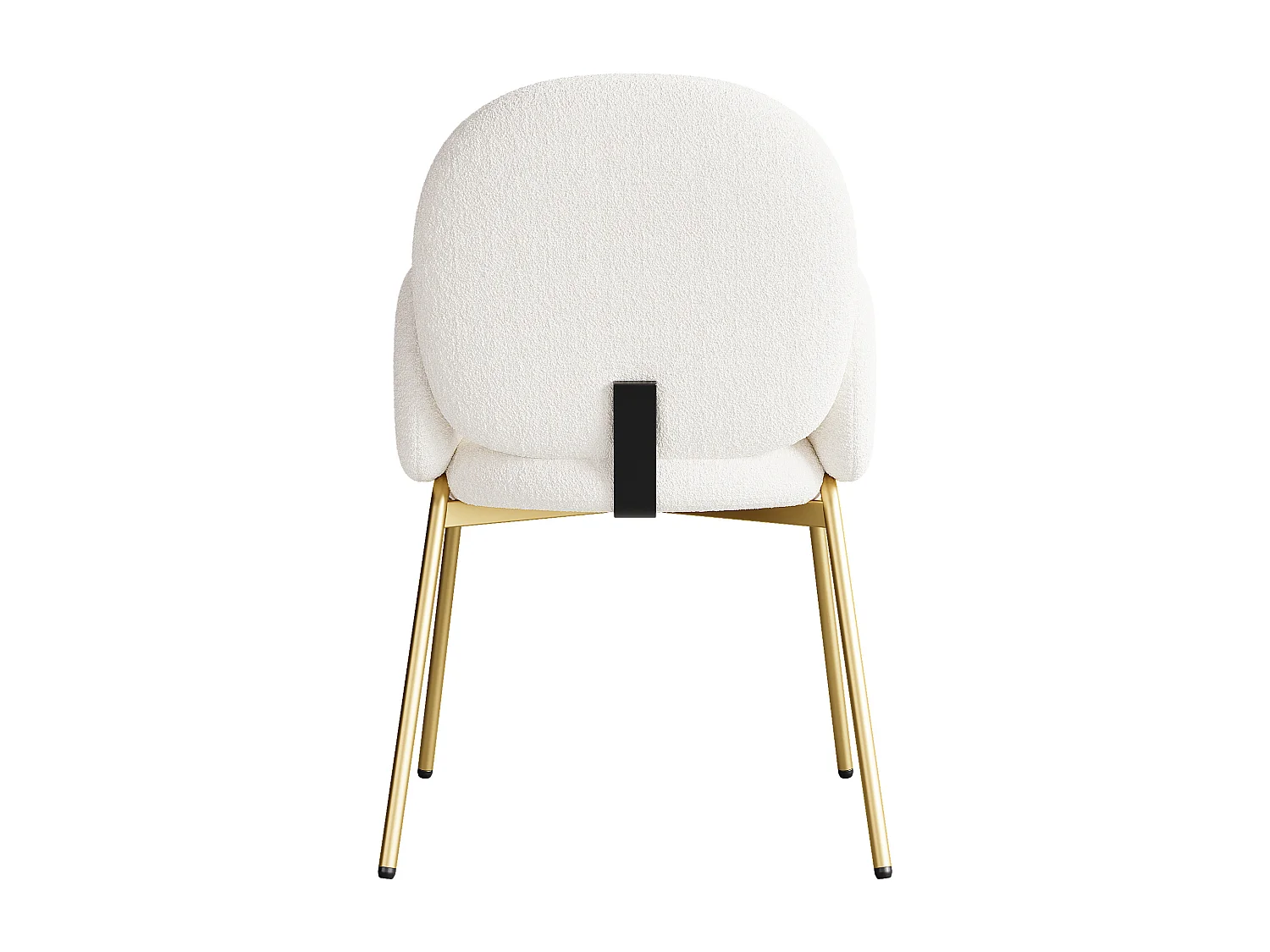 Set van 4 eetkamerstoelen - 55 x 64,5 x 88 cm - kaptafelstoel - gouden poten - fluweel - beige