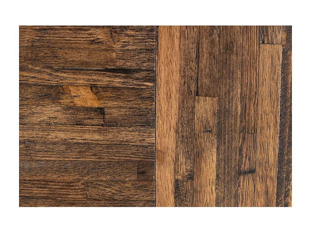 Table de salle à manger TONDAL – Bois de pin, MDF et métal – 160-200 cm – Extensible