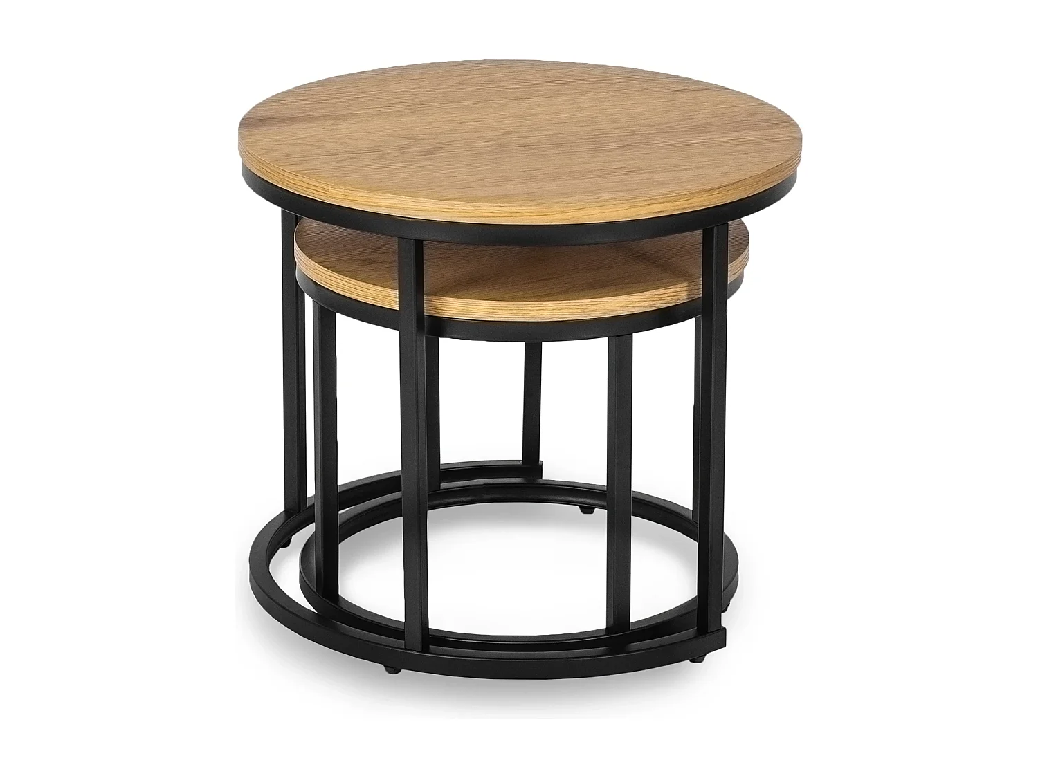 Ensemble de tables basses Delia Chêne Doré
