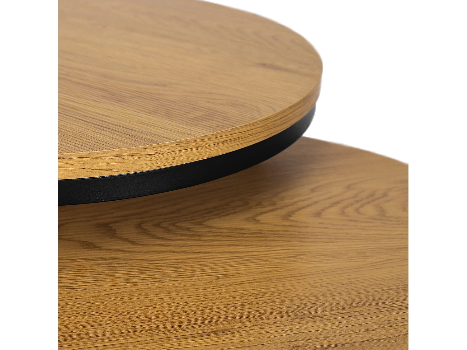Ensemble de tables basses Delia Chêne Doré