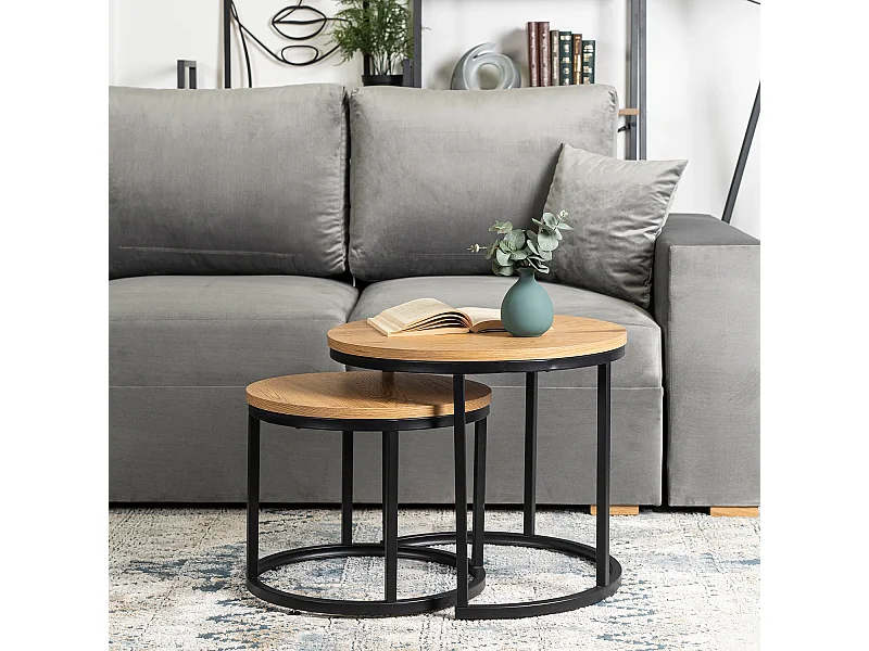 Conjunto de mesas de centro Delia Carvalho Dourado