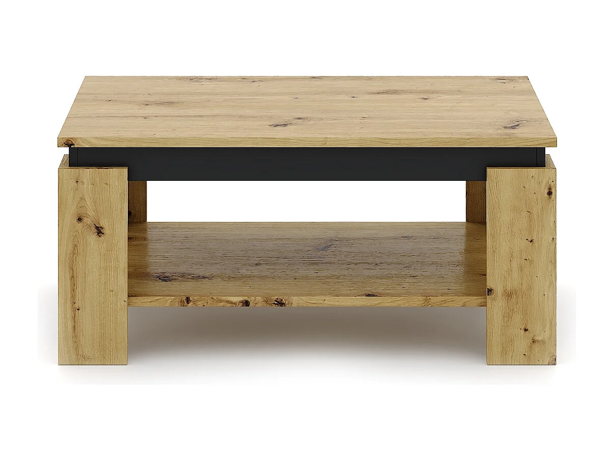 Table basse Turia chêne artisan / anthracite