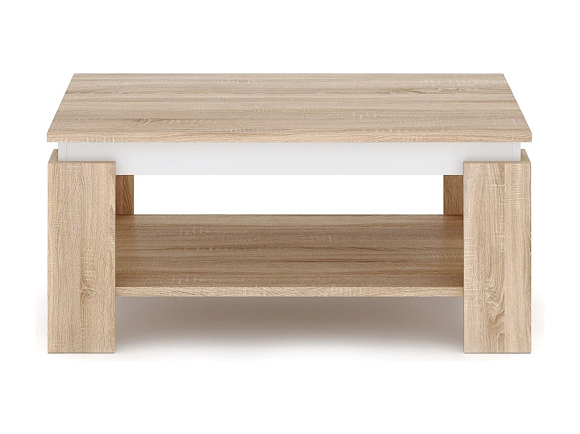 Mesa de centro Turia carvalho sonoma / branco