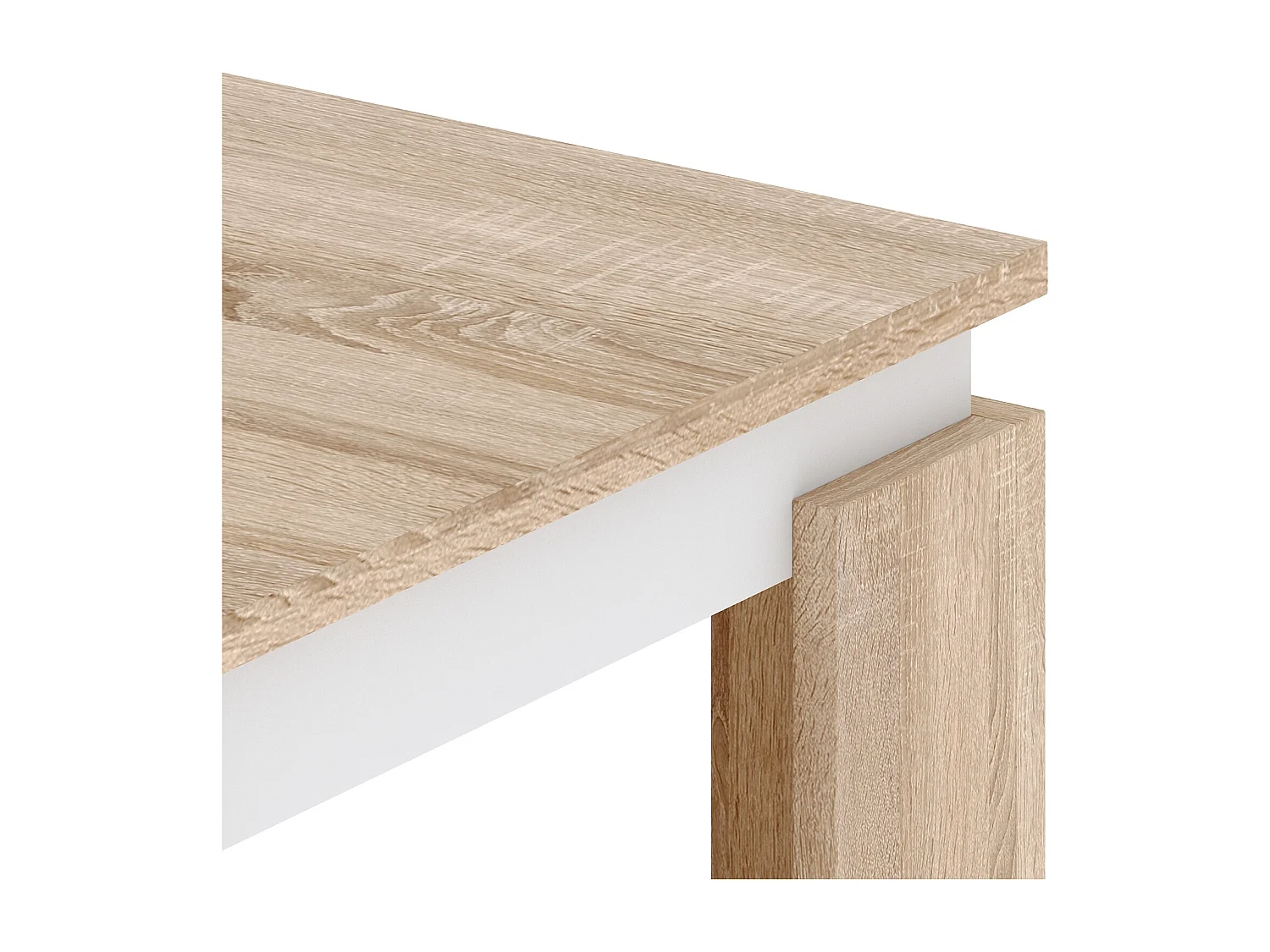 Mesa de centro Turia carvalho sonoma / branco