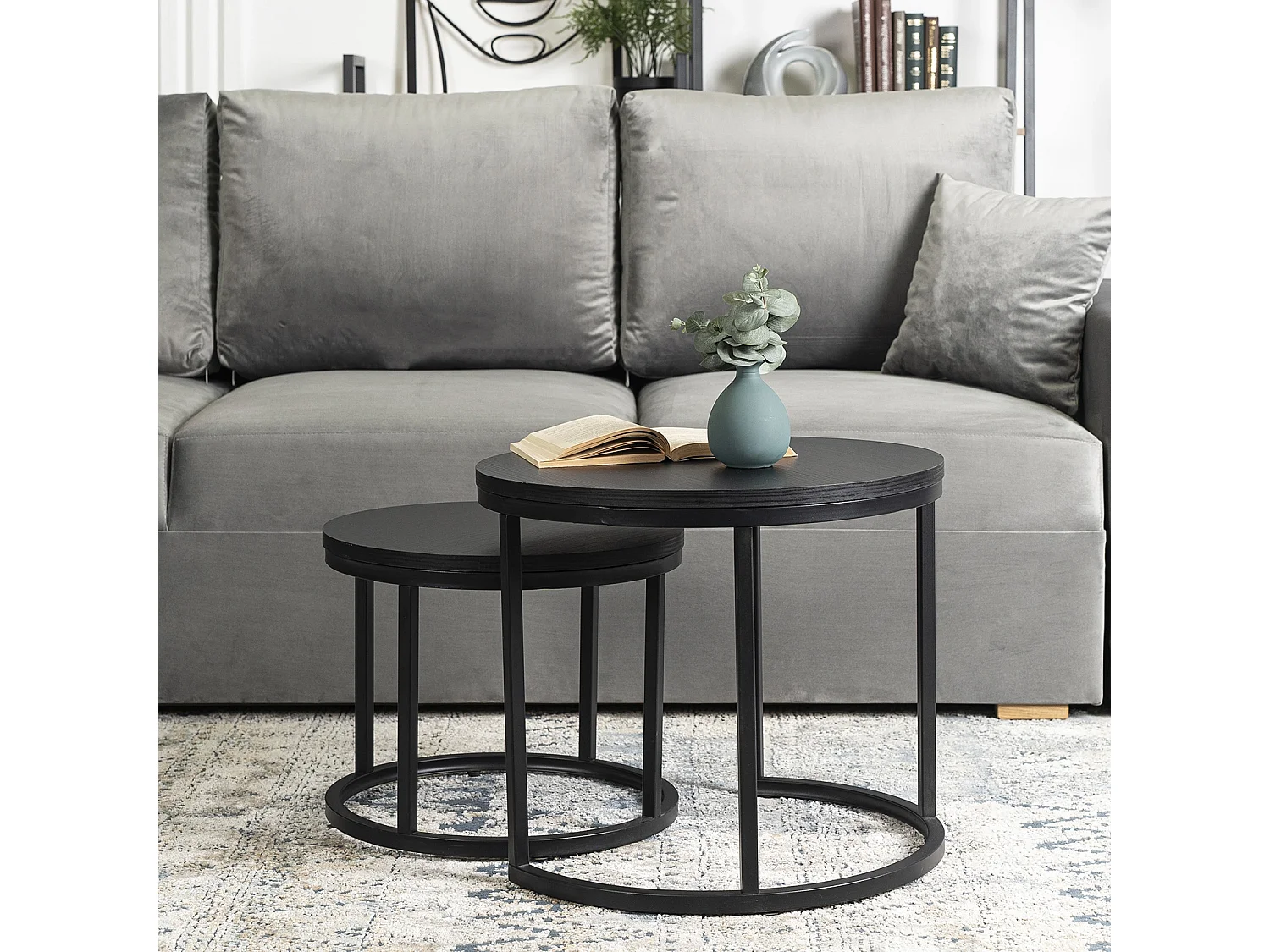 Ensemble de tables basses Manu Noir