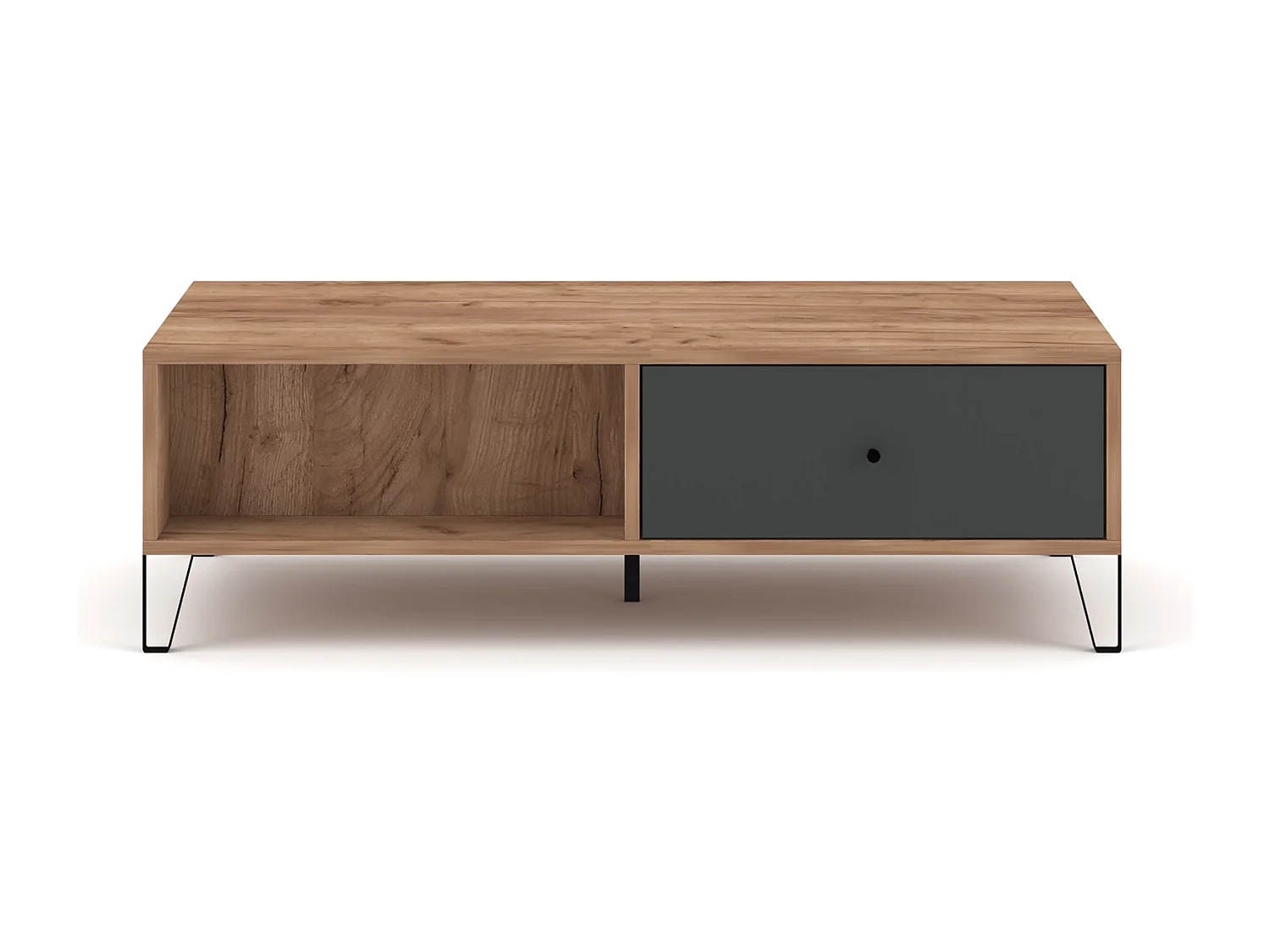 Table basse Bilbao BL 11 chêne craft tabac / graphite