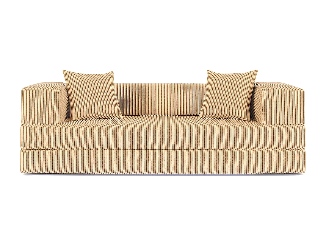 Canapé droit convertible FLEXIMOOD 3 pl, déhoussable