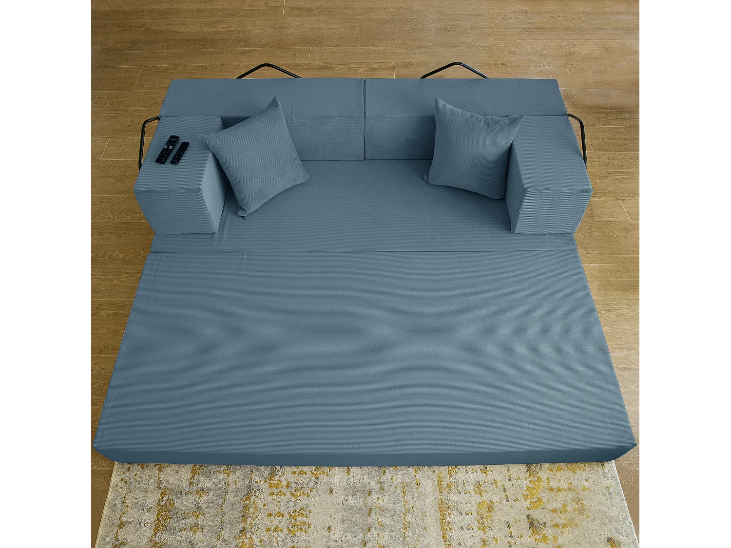 Canapé droit convertible FLEXIMOOD 3 pl, déhoussable