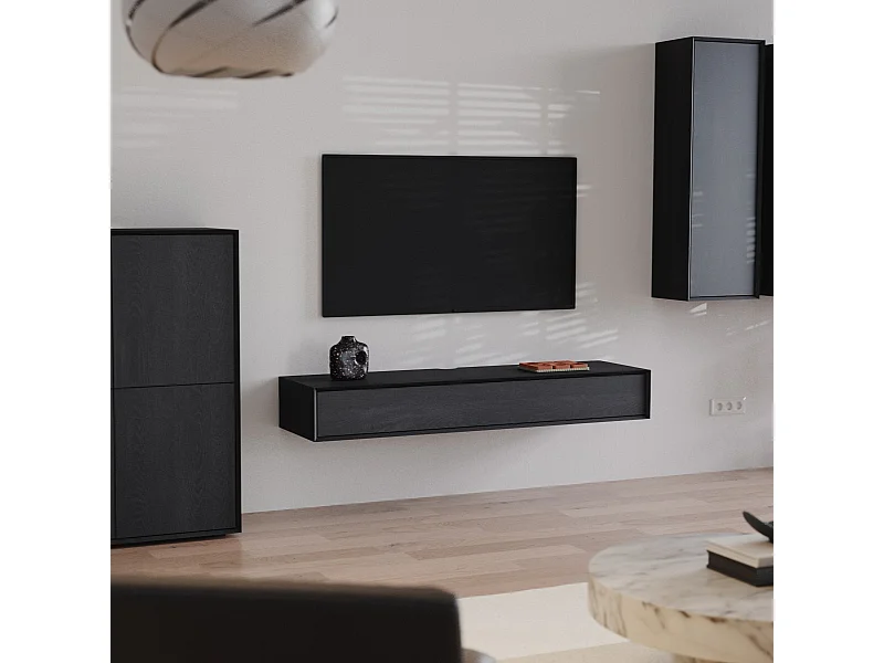 TV-Möbel mit 1 Klapptür L160 cm - ORÉLIA