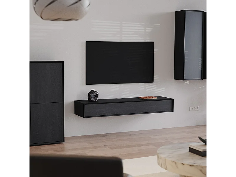 TV-Möbel mit 1 Klapptür L160 cm - ORÉLIA