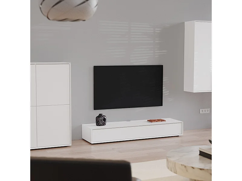 TV-Möbel mit 1 Klapptür L160 cm - ORÉLIA