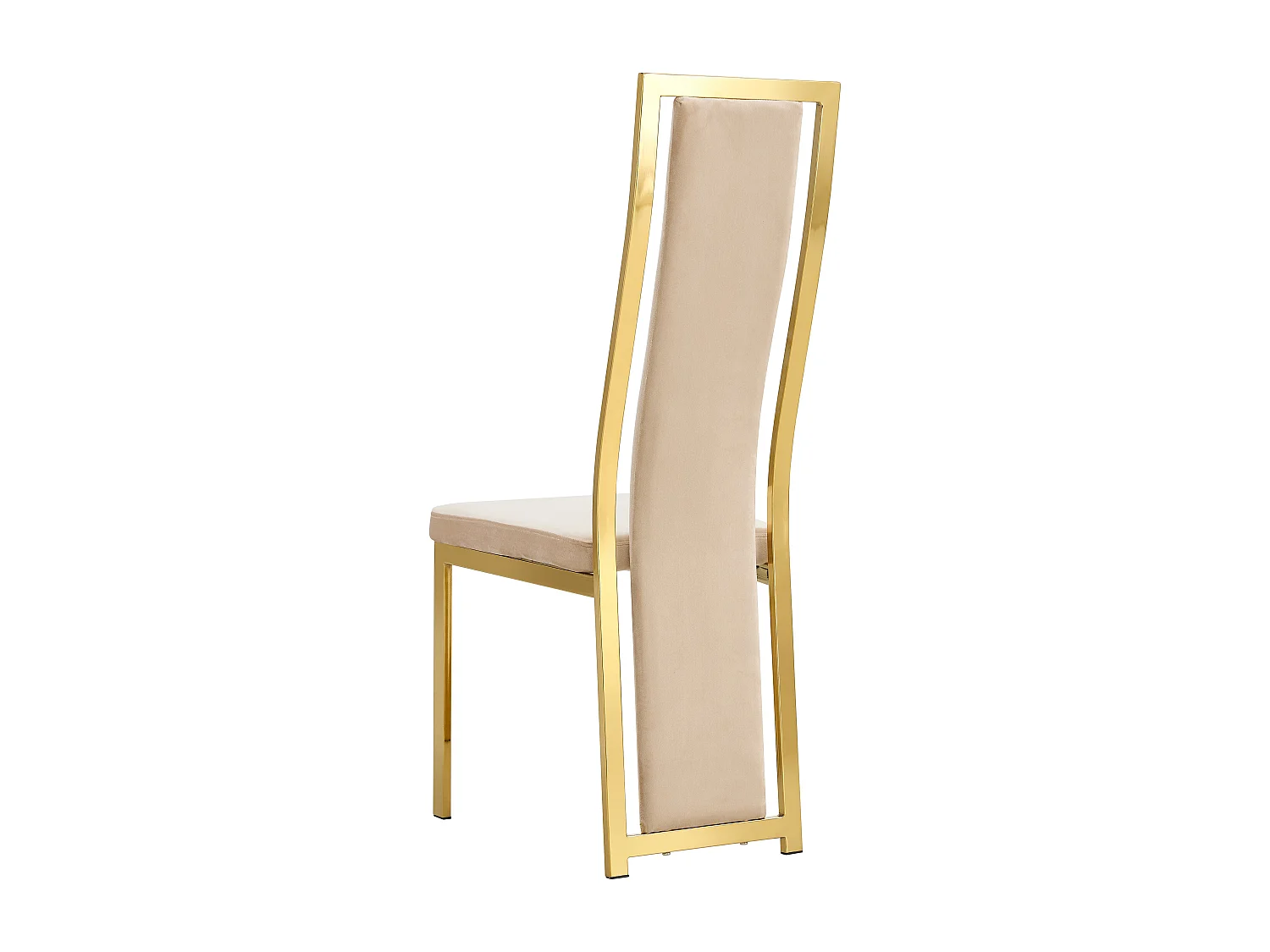 Lot de 6 chaises velours beige structure Gold – DANA