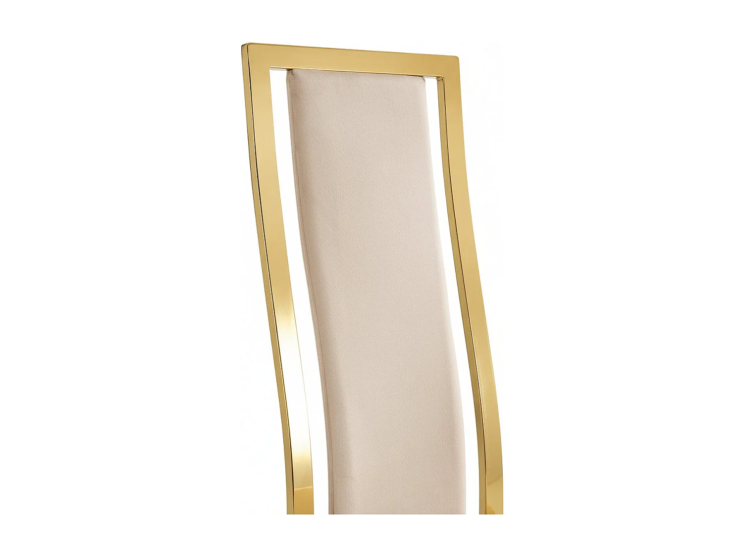Lot de 6 chaises velours beige structure Gold – DANA