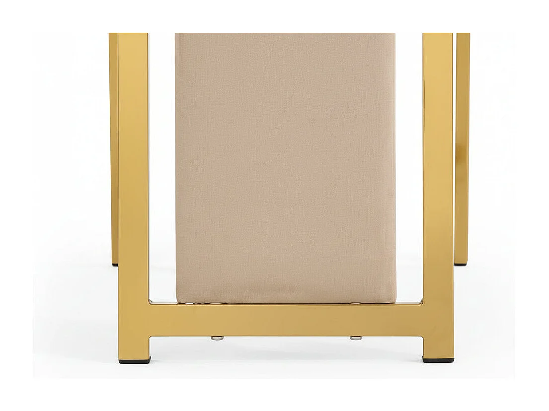 Lot de 6 chaises velours beige structure Gold – DANA