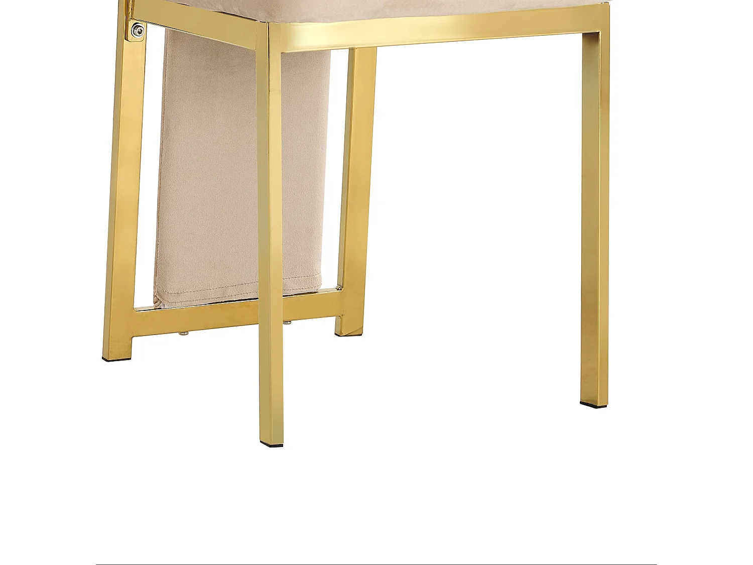 Lot de 6 chaises velours beige structure Gold – DANA