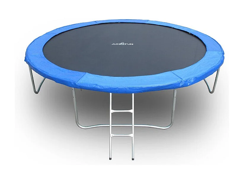Trampoline pour enfant 12Ft ø366cm avec coussin de protection Bleu, Echelle et Filet de sécurité
