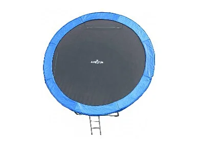 Trampoline pour enfant 10Ft ø305cm avec coussin de protection Bleu, Echelle et Filet de sécurité
