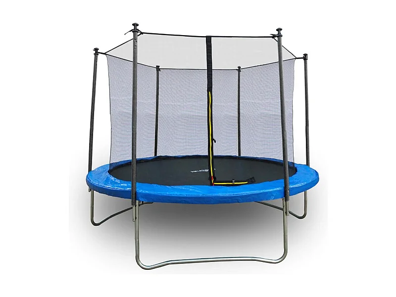 Trampoline pour enfant 10Ft ø305cm avec coussin de protection Bleu, Echelle et Filet de sécurité