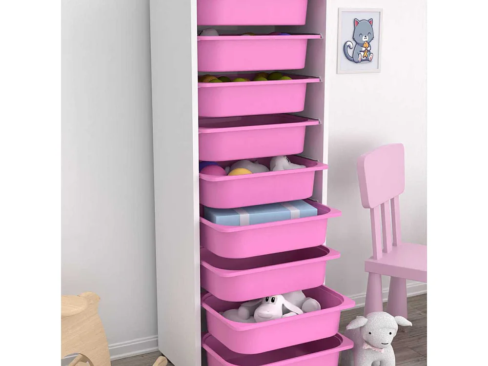 Meuble de rangement 9 tiroirs Zola