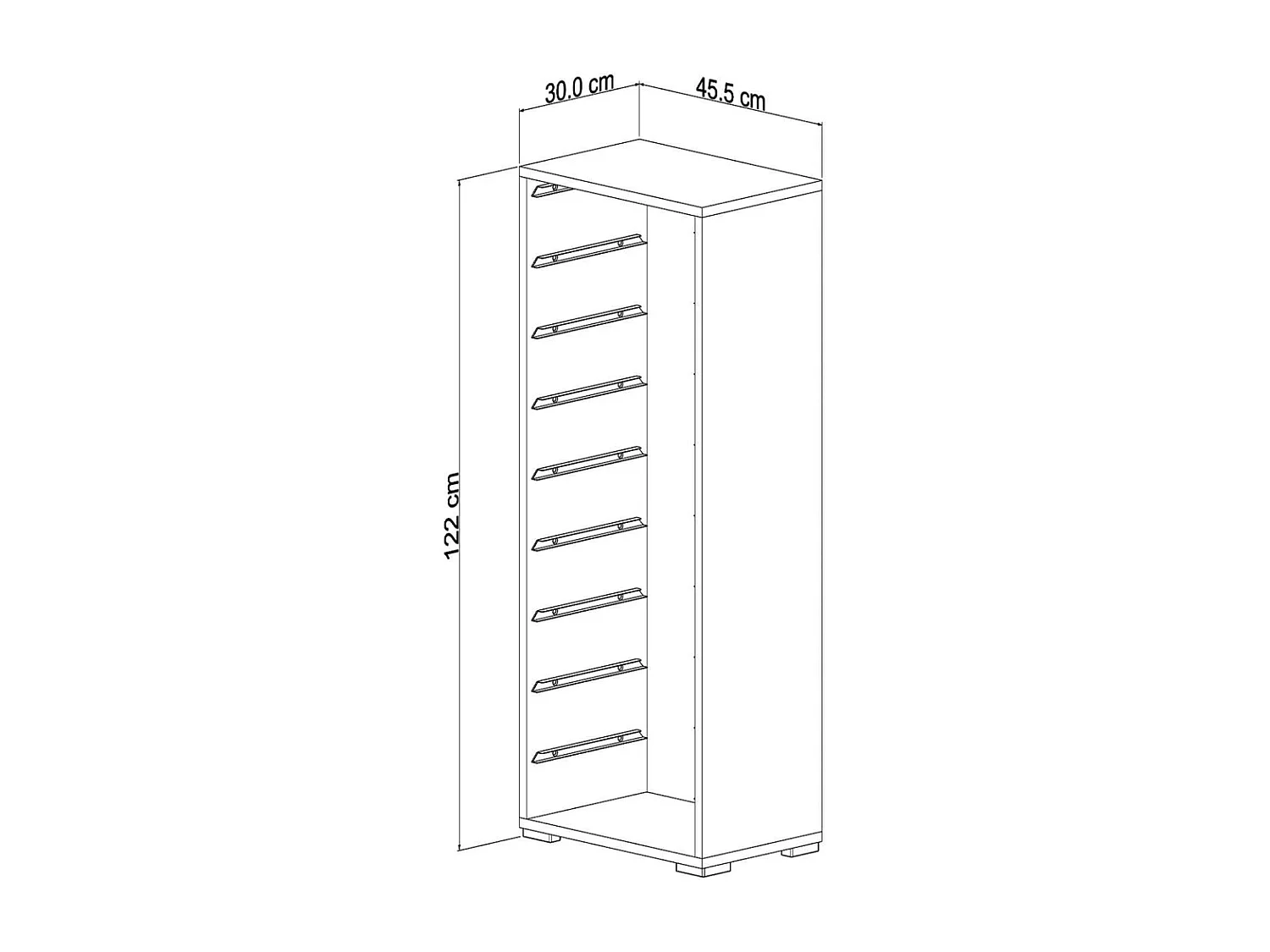 Meuble de rangement 9 tiroirs Zola