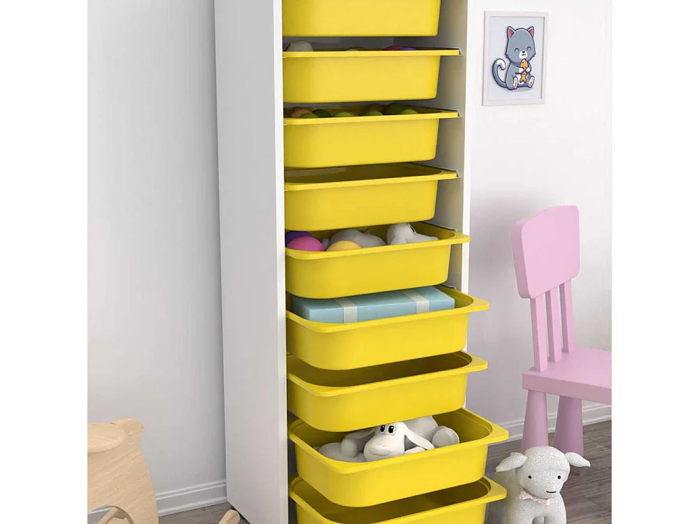 Meuble de rangement 9 tiroirs Zola