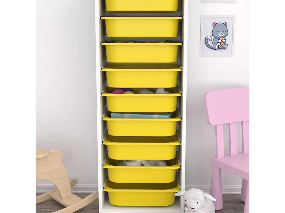 Meuble de rangement 9 tiroirs Zola