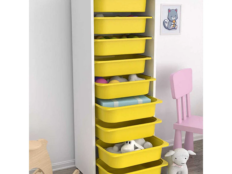 Meuble de rangement 9 tiroirs Zola