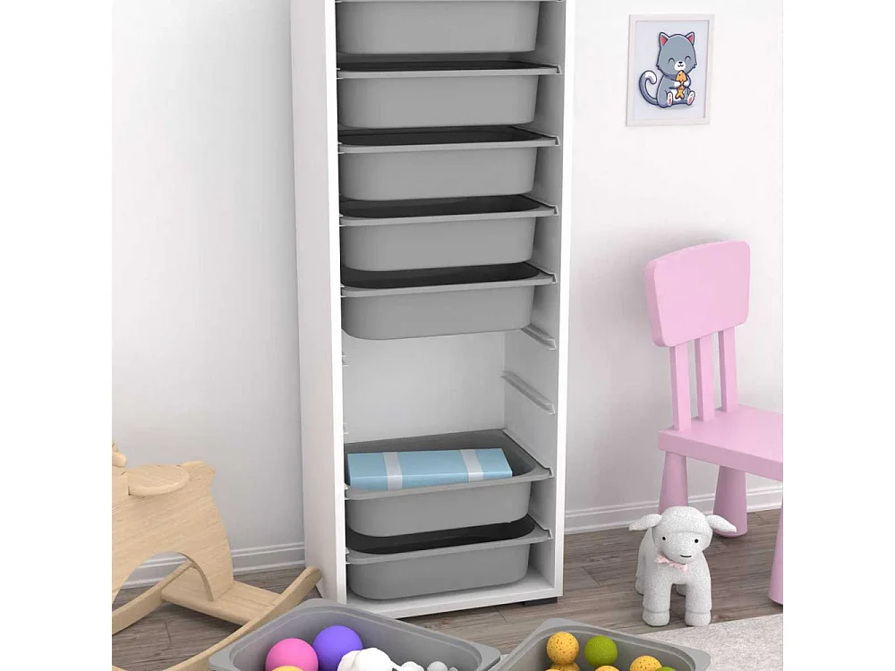 Meuble de rangement 9 tiroirs Zola