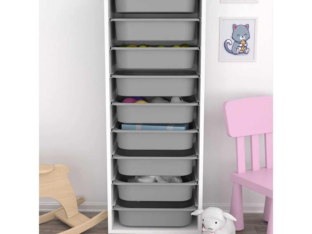 Meuble de rangement 9 tiroirs Zola