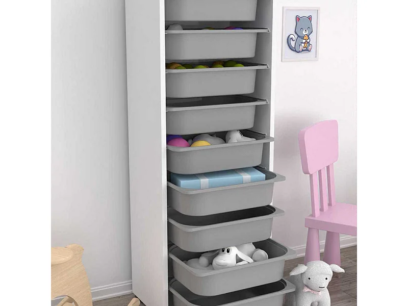 Meuble de rangement 9 tiroirs Zola