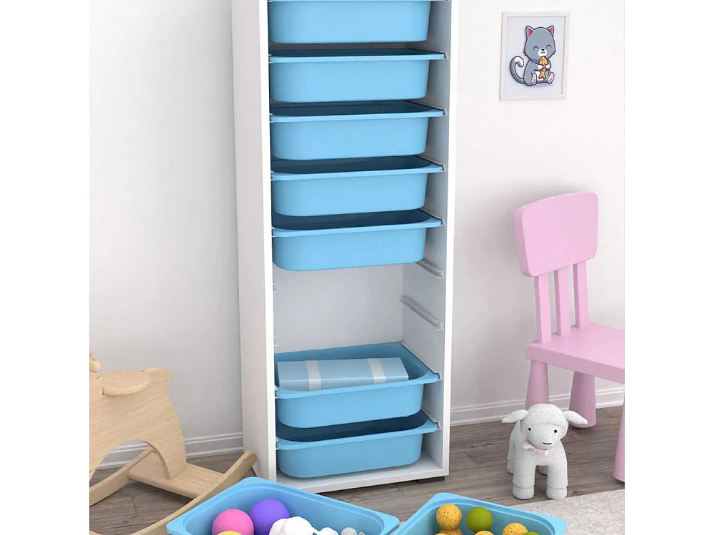 Meuble de rangement 9 tiroirs Zola