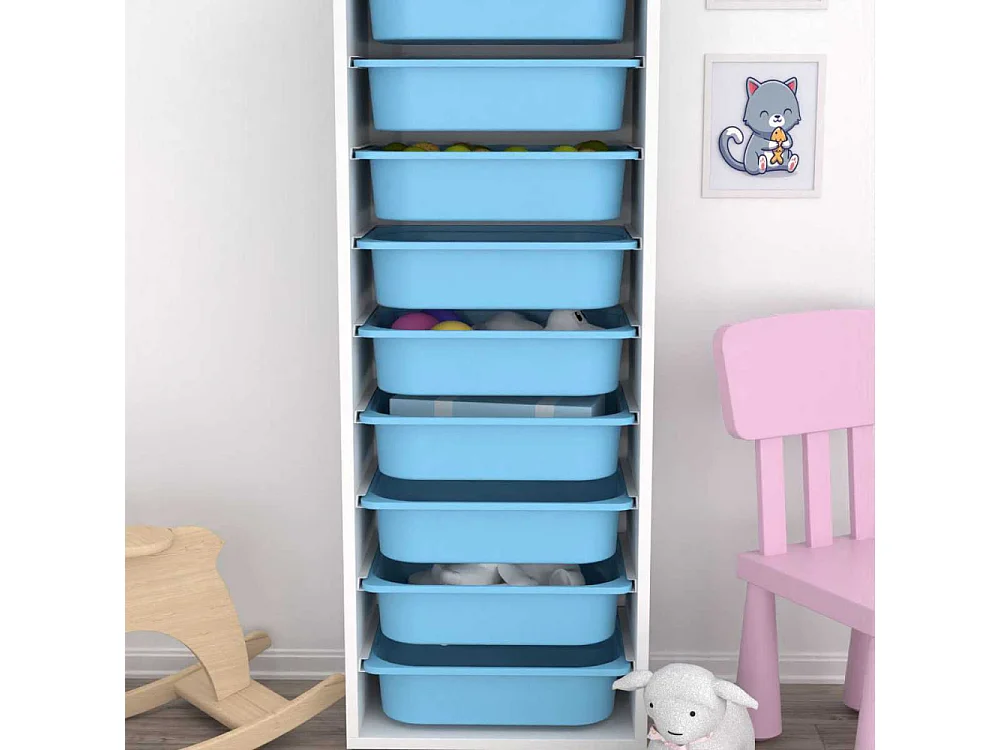 Meuble de rangement 9 tiroirs Zola