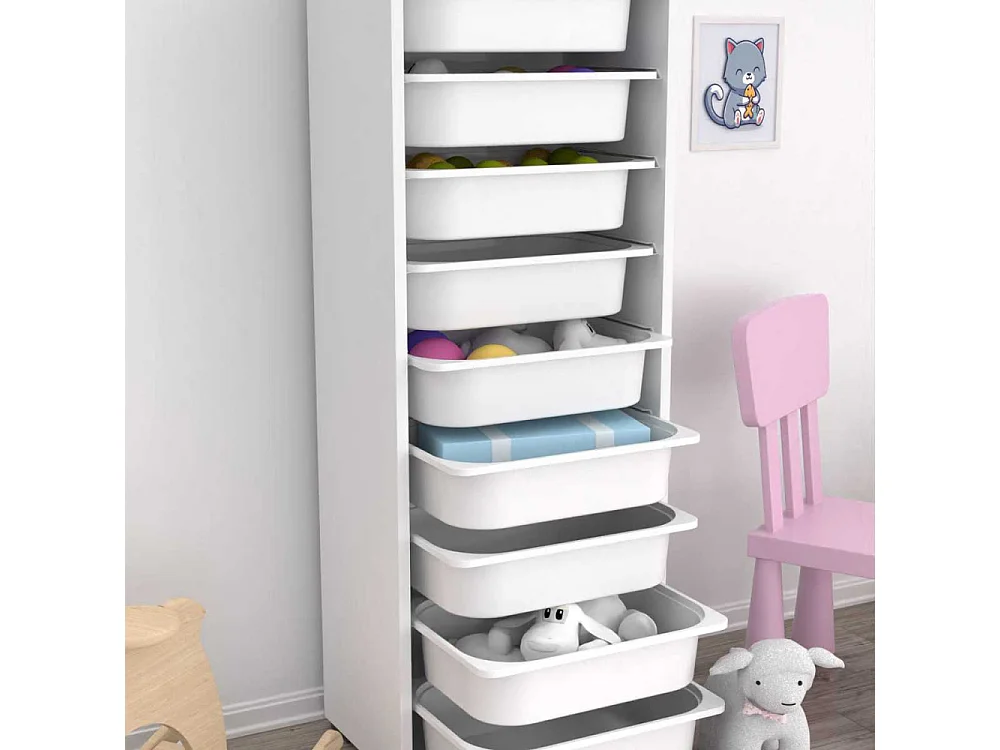 Meuble de rangement 9 tiroirs Zola