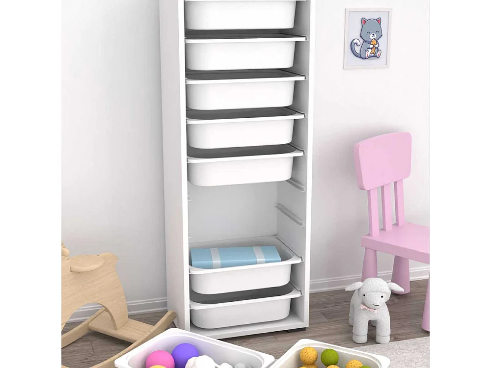 Meuble de rangement 9 tiroirs Zola