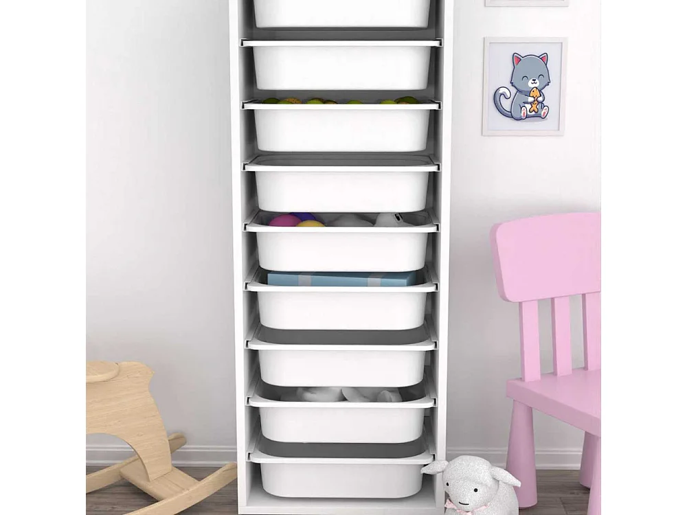 Meuble de rangement 9 tiroirs Zola