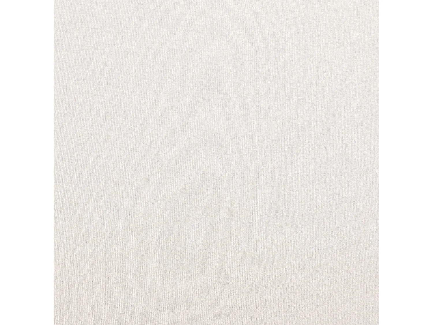 Sommier tapissier QUIMPER 140 x 190 cm structure en bois et revêtement en tissu blanc crème, cadre de lit avec pieds