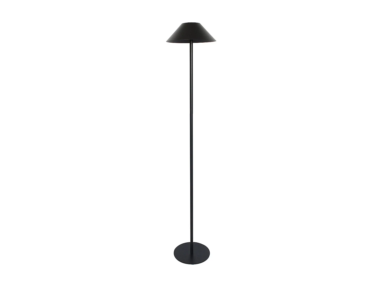 Lampadaire solaire NERIO TALL en acier noir H150cm