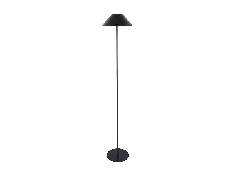 Lampadaire solaire NERIO TALL en acier noir H150cm