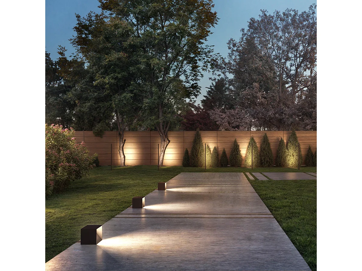 Borne solaire en aluminium SHOW H12cm