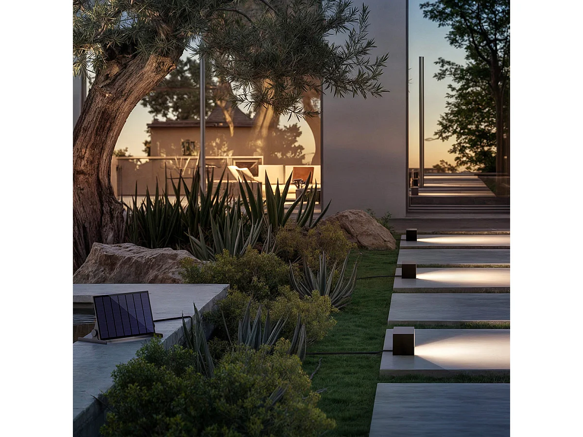 Borne solaire en aluminium SHOW H12cm