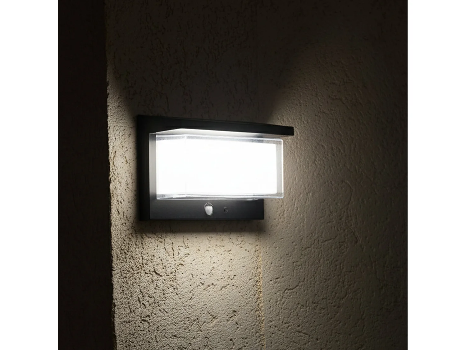 Applique murale solaire ZEANY Noir Acier H9cm