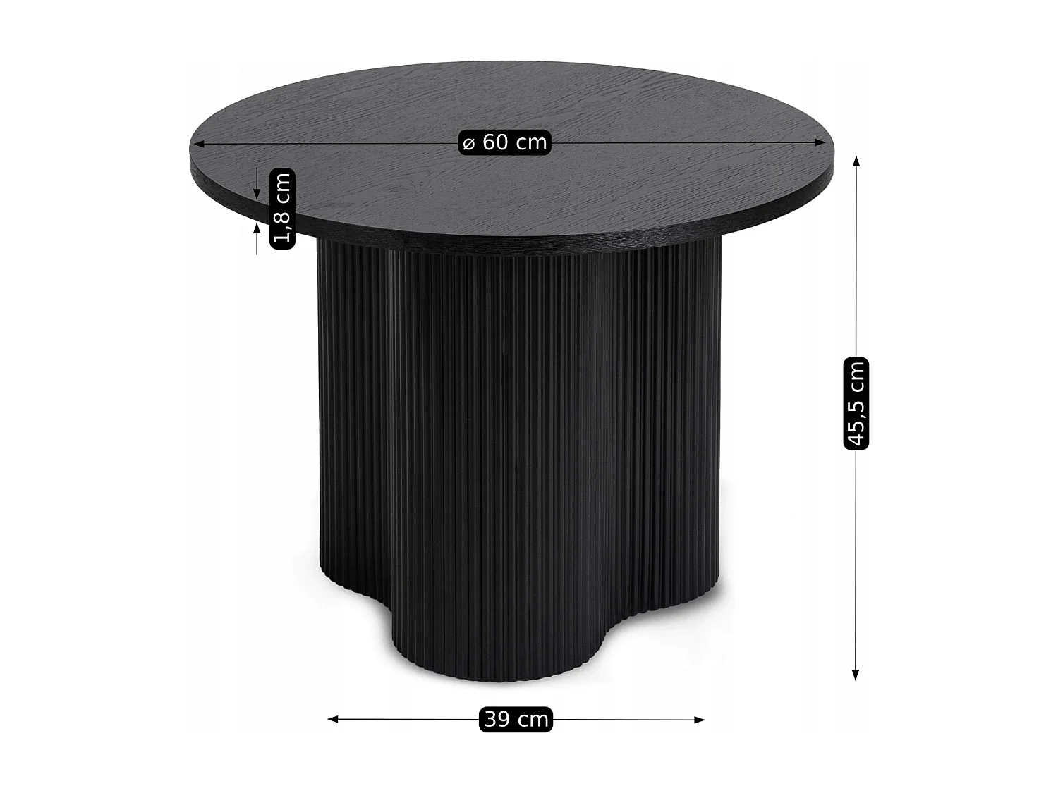 Salontafel Derian Zwart